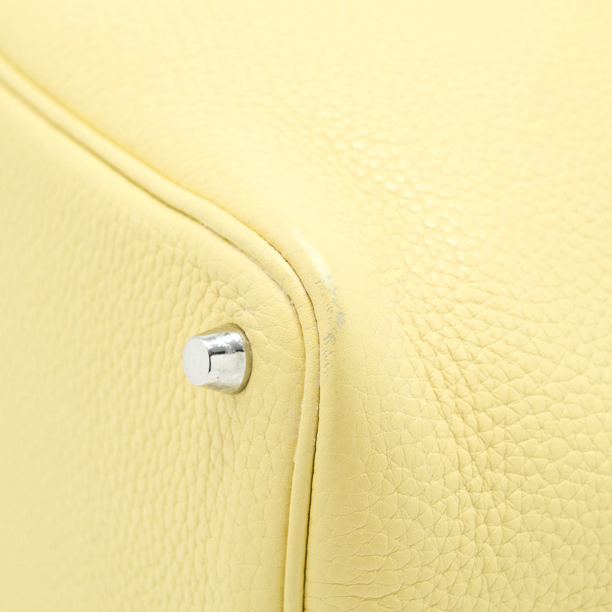HERMES PICOTIN 18 LOCK BAG CLEMENCE JAUNE POUSSIN SHW