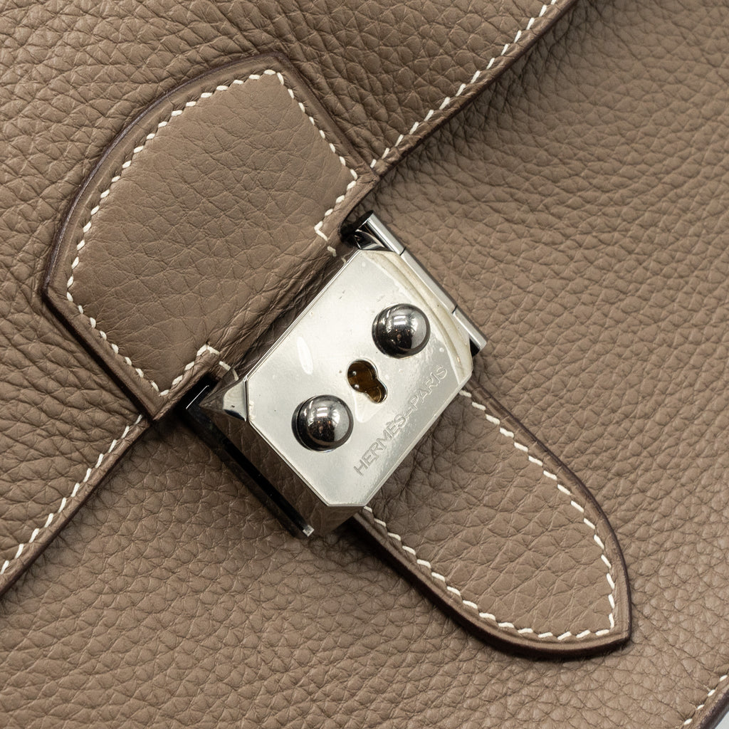 Hermes Sac A Depeches Etoupe SHW