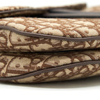 DIOR MEDIUM SADDLE BAG BROWN OBLIQUE GHW