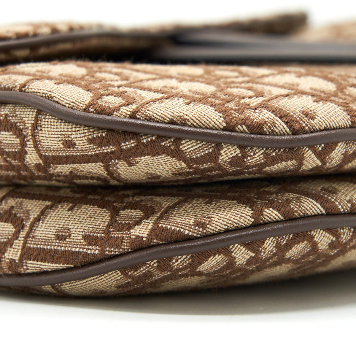 DIOR MEDIUM SADDLE BAG BROWN OBLIQUE GHW