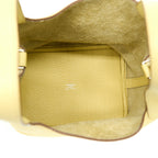 HERMES PICOTIN 18 LOCK BAG CLEMENCE JAUNE POUSSIN SHW