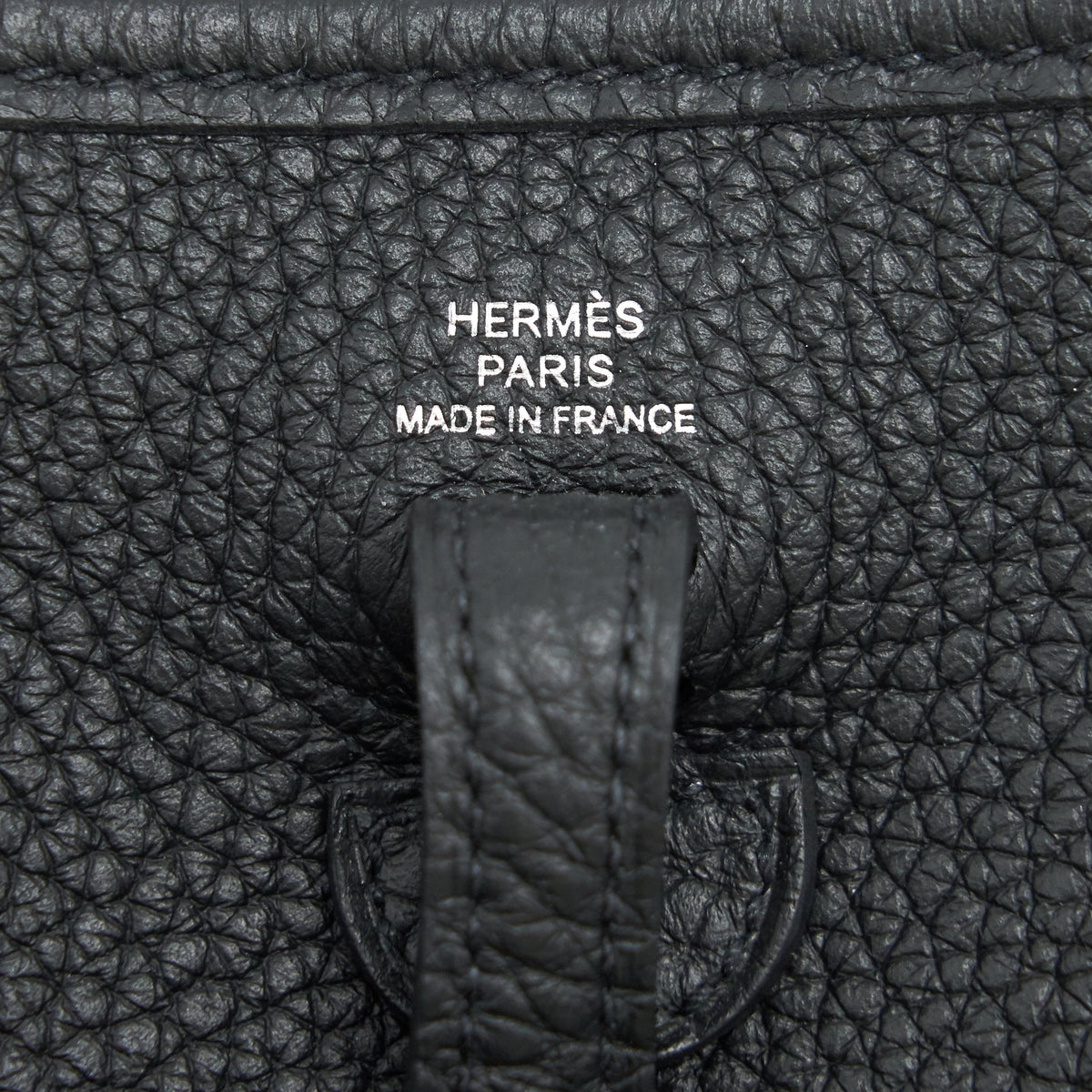 Hermes Mini Evelyne Black SHW