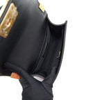 CHANEL SMALL BOY BAG CAVIAR BLACK BRUSHED GHW YEAR 2021 (MICROCHIP SERIAL）