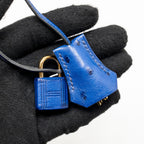 Hermes kelly 28 ostrich blue saphir GHW