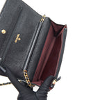 CHANEL CAVIAR WALLET ON CHAIN BLACK GHW