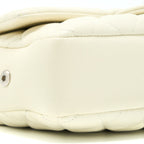 CHANEL QUILTED FLAP BAG CAVIAR WHITE SHW