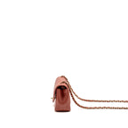 Chanel Mini Rectangular Flap Bag Lambskin Dark Pink LGHW