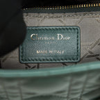 DIOR LAMBSKIN CANNAGE MY ABCDIOR LADY DIOR SMALL GREEN LGHW
