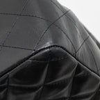 CHANEL CLASSIC JUMBO SINGLE FLAP BAG LAMBSKIN BLACK SHW
