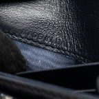 DIOR SADDLE FLAP CARD HOLDER OBLIQUE CANVAS BLUE GHW