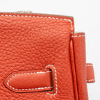 HERMES BIRKIN 35 TOGO SANGUINE / BLANC SHW