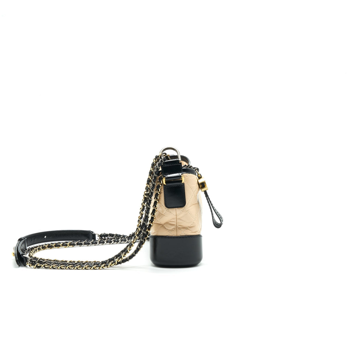 CHANEL SMALL GABRIELLE HOBO BAG BEIGE/BLACK