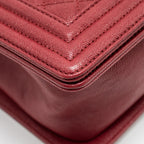 CHANEL MEDIUM BOY BAG CAVIAR RED GHW