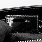 DIOR MEDIUM LADY DIOR PATENT BLACK SHW