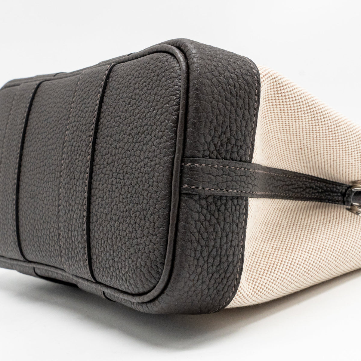 HERMES NEO GARDEN PARTY 23 CANVAS/NEGONDA ECRU-BEIGE/EBENE SHW