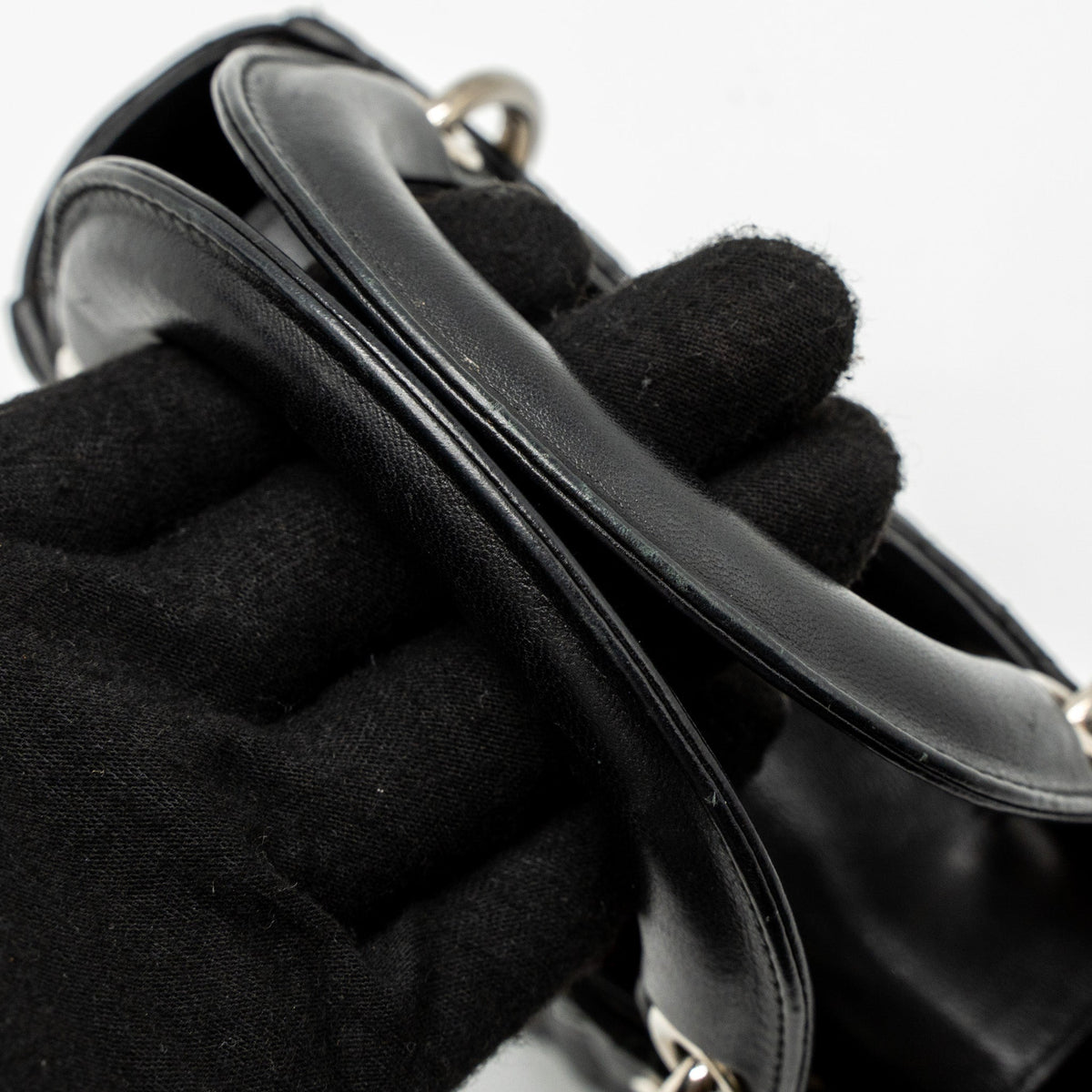 DIOR MINI LADY DIOR LAMBSKIN BLACK SHW