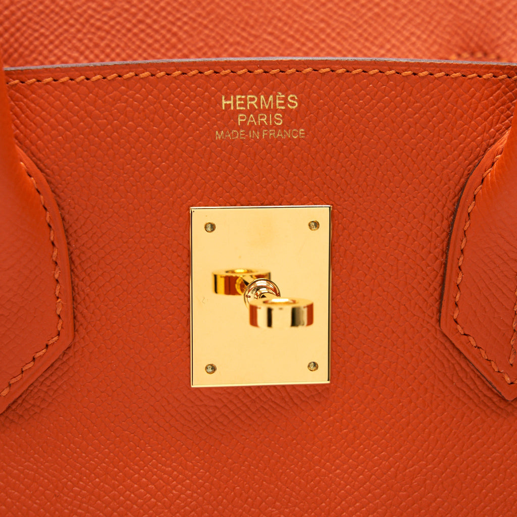 Hermes Birkin 30 9J Feu Epsom GHW