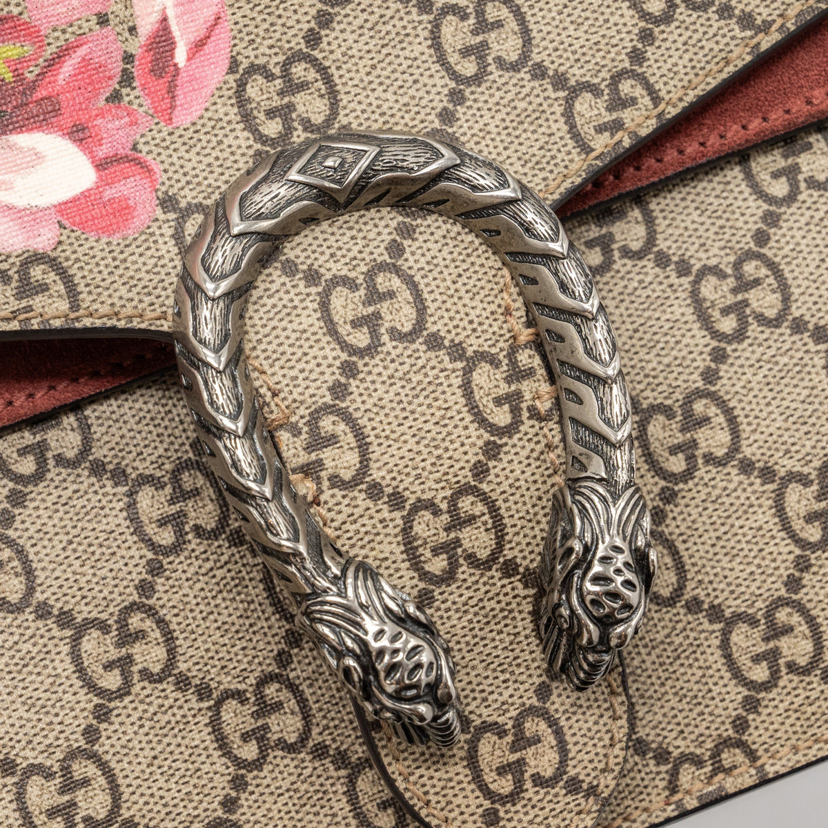 GUCCI DIONYSUS SHOULDER BAG FLOWER PRINTED GG SUPREME CANVAS SHW