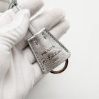 PRADA RE-EDITION SATIN CRYSTAL MINI BAG SILVER SHW
