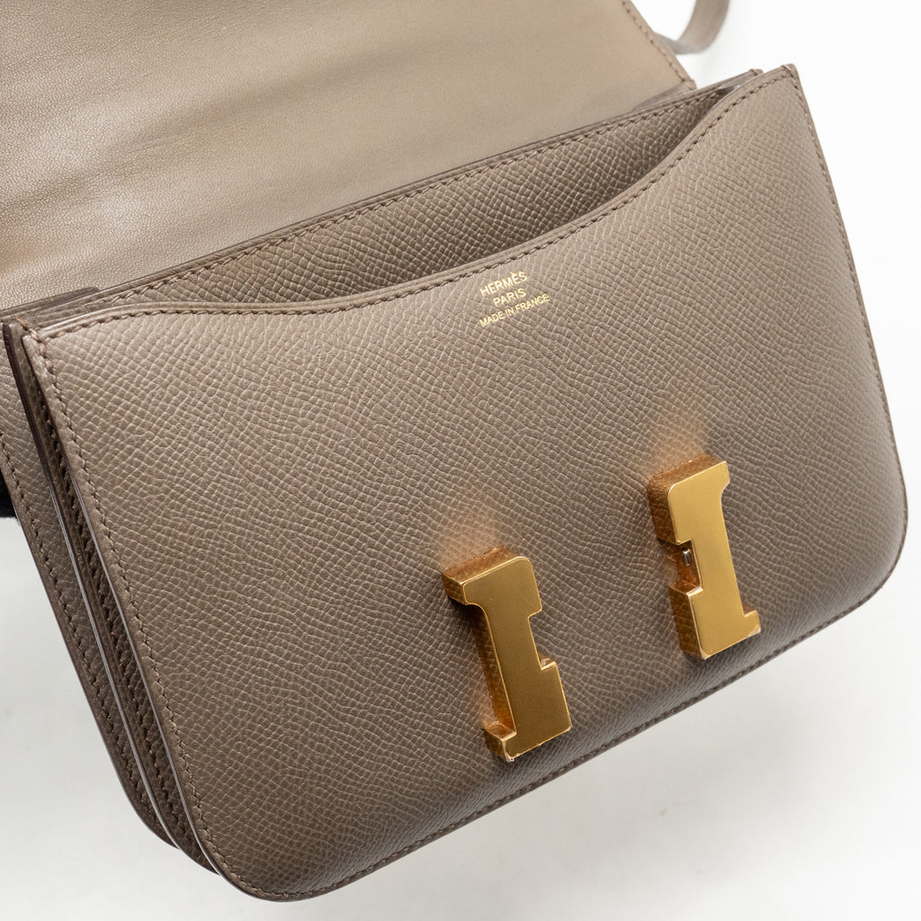 Hermes Mini Constance Epsom Gris Etain RGHW