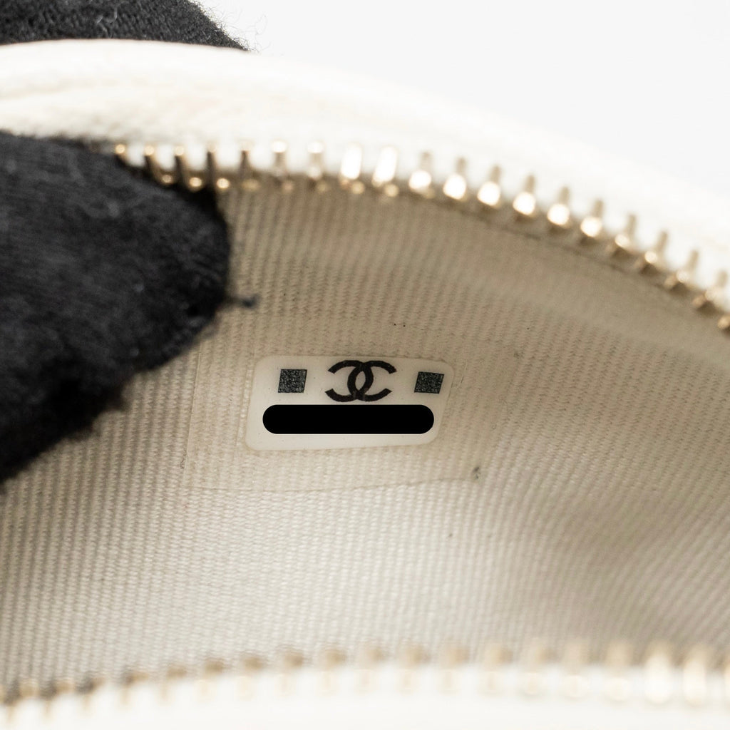 Chanel 24C Mini Backpack Caviar White LGHW (Microchip)