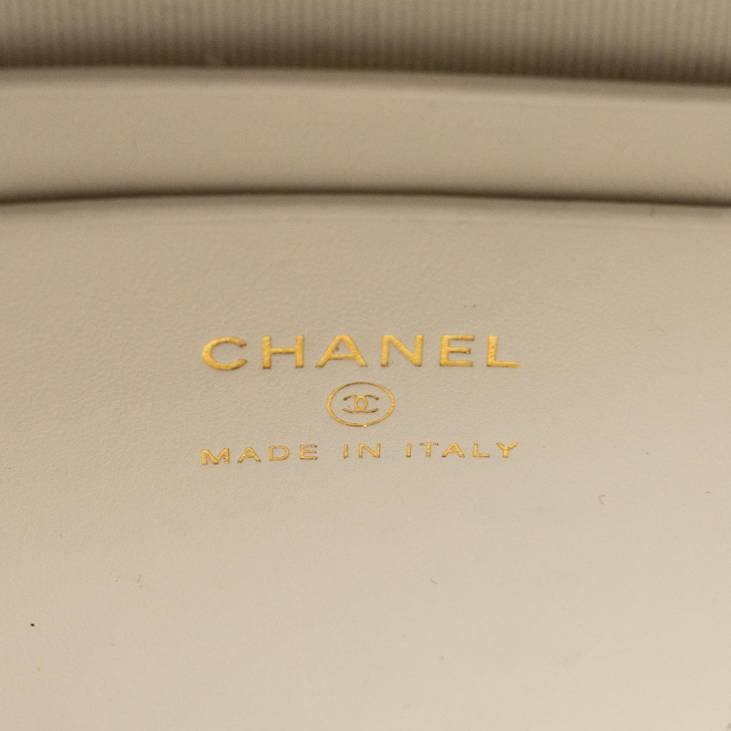 Chanel 24C Mini Backpack Caviar White LGHW (Microchip)