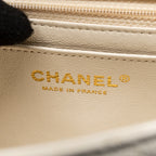 CHANEL MINI RECTANGULAR FLAP BAG CAVIAR WHITE LGHW