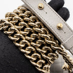 CHANEL MEDIUM BOY BAG CAVIAR LIGHT GREY LGHW
