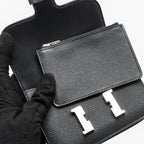 Hermes Constance slim epsom black SHW