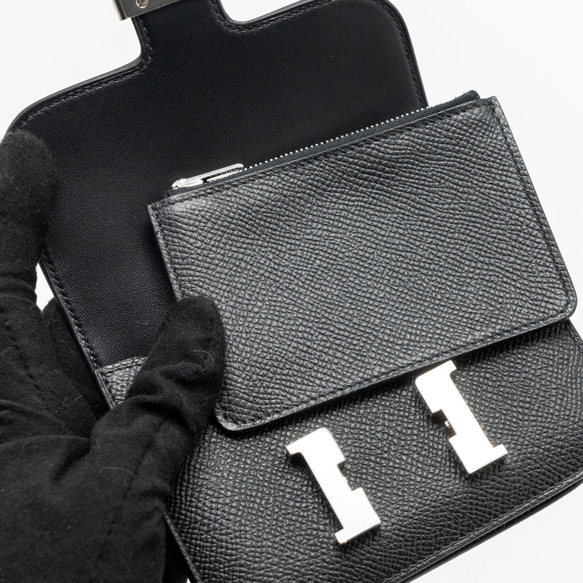 Hermes Constance slim epsom black SHW