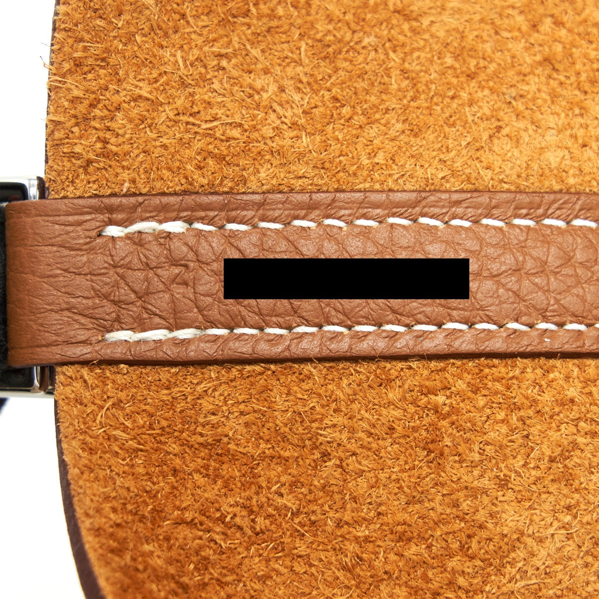 HERMES PICOTIN 22 LOCK BAG GOLD WITH BLUE BRUME HANDLE SHW