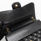 CHANEL JUMBO CLASSIC DOUBLE FLAP BAG CAVIAR BLACK GHW