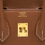 HERMES BIRKIN 25 GOLD WITH GHW TOGO