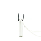 BALENCIAGA MINI SHOPPING PHONE POUCH WHITE SHW