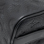 LOUIS VUITTON KEEPALL BANDOULIERE 25 MONOGRAM TAURILLON LEATHER BLACK WITH BLACK HARDWARE