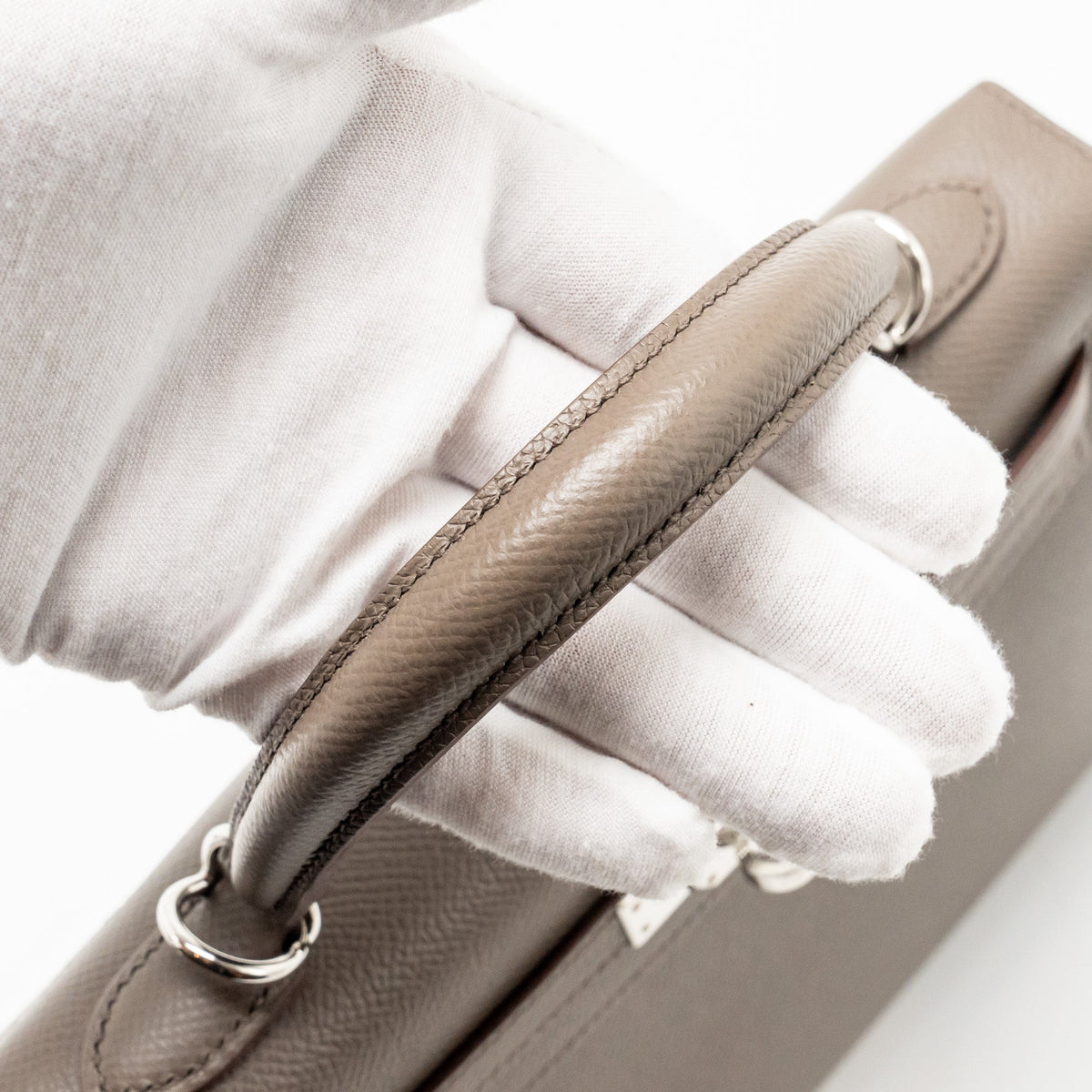 Hermes Kelly 25 Epsom Gris Etain SHW
