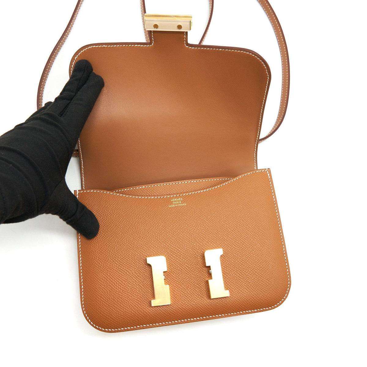 HERMES CONSTANCE MINI EPSOM GOLD GHW
