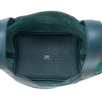 Hermes Picotin 18 Lock Bag Clemence 6O Vert Cypress GHW