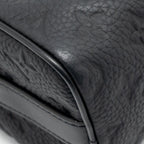 LOUIS VUITTON KEEPALL BANDOULIERE 25 MONOGRAM TAURILLON LEATHER BLACK WITH BLACK HARDWARE