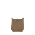 Hermes mini Evelyne Etoupe/ blue indigo GHW