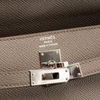 Hermes Kelly 25 Epsom Gris Etain SHW