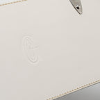GOYARD STRUCTURE SAIGON PM BAG CANVAS / CALFSKIN WHITE SHW