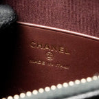 CHANEL 25A CLUTCH WITH CHAIN BAG CAVIAR BLACK LGHW