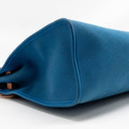 Hermes Herbag 31 Zip Bag Canvas/Hunter Leather Blue SHW