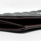 CHANEL CLASSIC CC LONG WALLET CAVIAR BLACK GHW