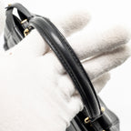 FENDI MINI PEEKABOO LAMBSKIN BLACK GHW