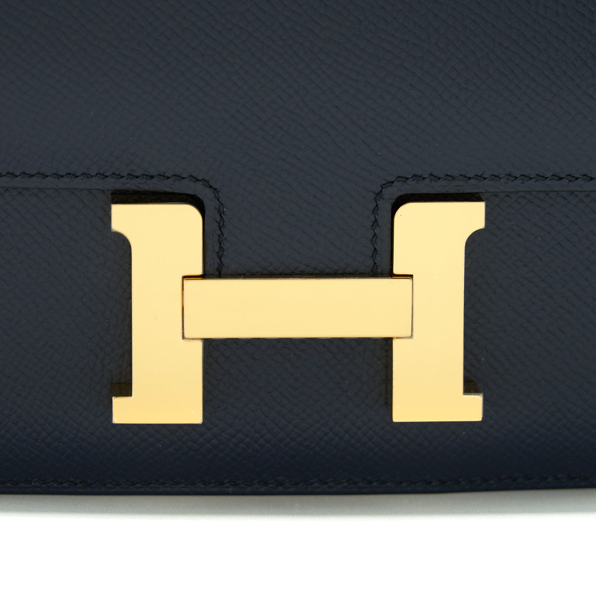 Hermes Mini Constance Blue Indigo GHW