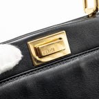 FENDI MINI PEEKABOO LAMBSKIN BLACK GHW