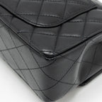 CHANEL MINI RECTANGULAR FLAP BAG LAMBSKIN BLACK LGHW (MICROCHIP)