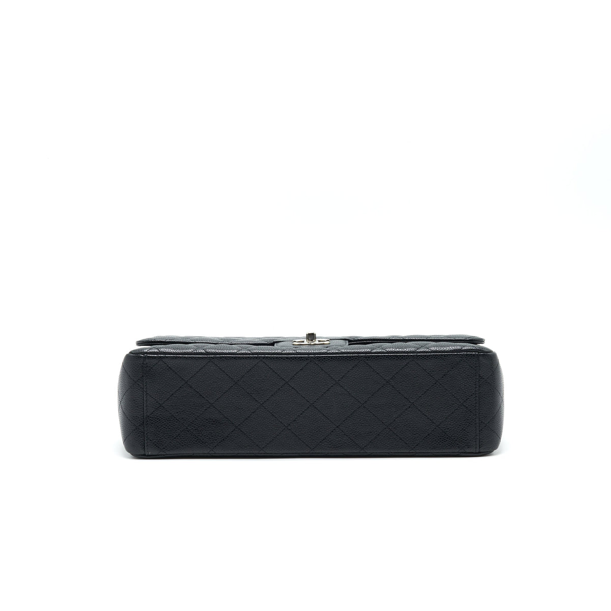 CHANEL CAVIER CLASSIC MAXI SINGLE FLAP BAG BLACK SHW